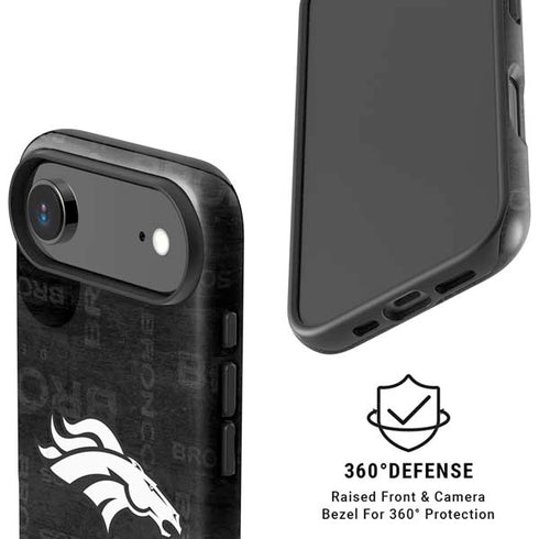 NFL Denver Broncos Black & White iPhone 17 Air Magsafe Impact Case