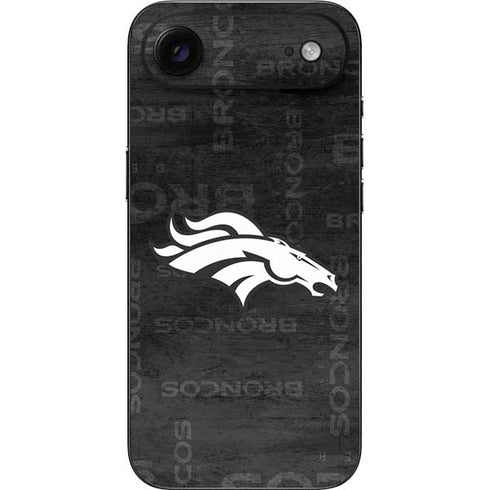 NFL Denver Broncos Black & White iPhone 17 Air Skin