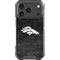 NFL Denver Broncos Black & White iPhone 17 Pro Clear Case