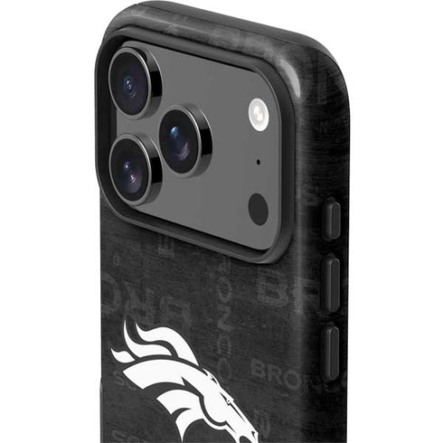 NFL Denver Broncos Black & White iPhone 17 Pro Max Impact Case