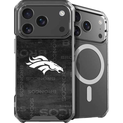NFL Denver Broncos Black & White iPhone 17 Pro Max MagSafe Case
