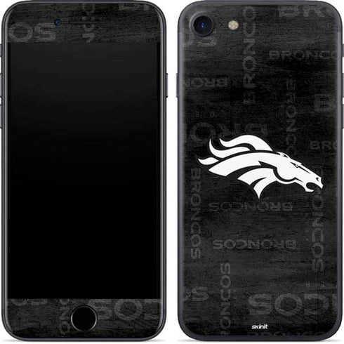 NFL Denver Broncos Black & White iPhone 8 Skin