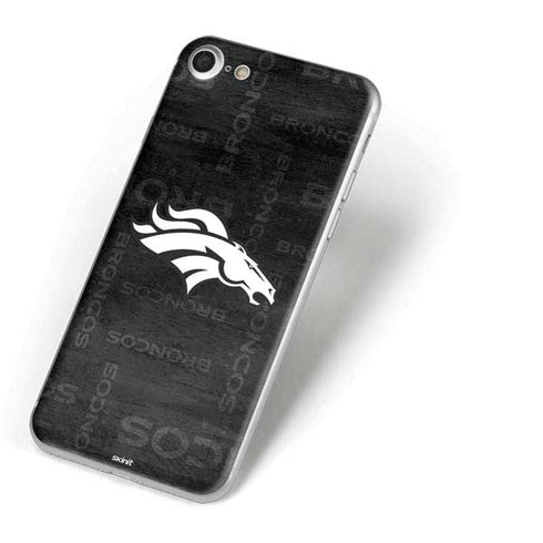NFL Denver Broncos Black & White iPhone 8 Skin