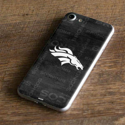 NFL Denver Broncos Black & White iPhone 8 Skin