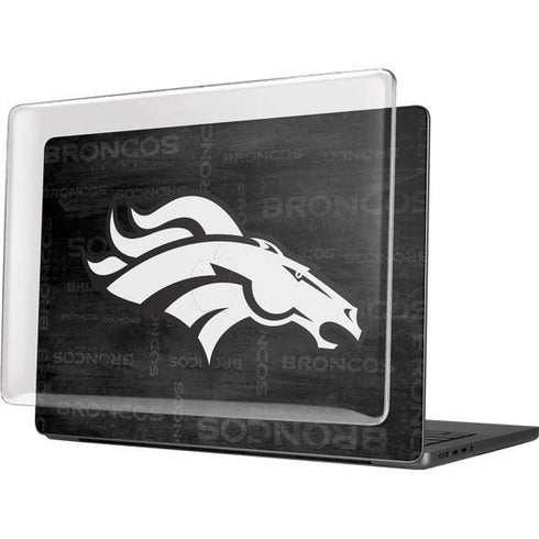 NFL Denver Broncos Black & White MacBook Pro 14in (2021-24) Case plus Skin