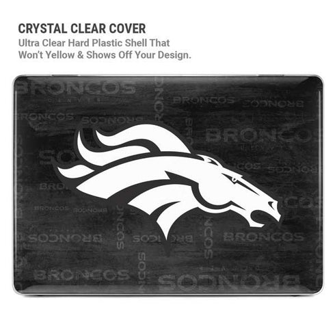NFL Denver Broncos Black & White MacBook Pro 14in (2021-24) Case plus Skin