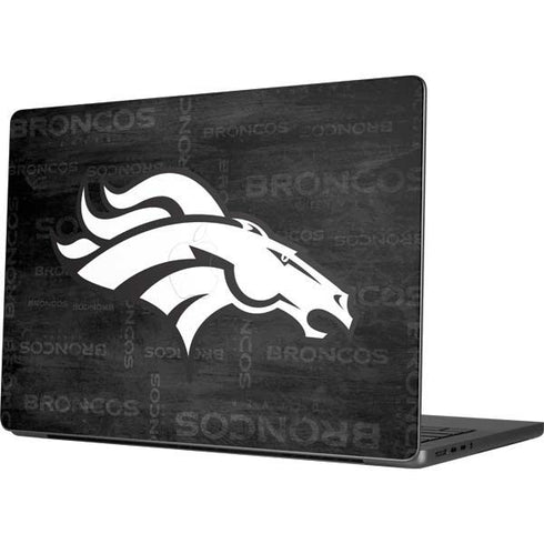 NFL Denver Broncos Black & White Apple MacBook Pro 14-inch Skin