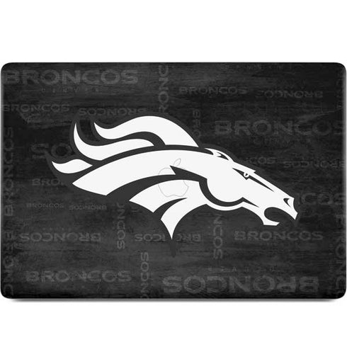 NFL Denver Broncos Black & White MacBook Skins