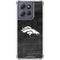 NFL Denver Broncos Black & White Moto G 5G (2025) Clear Case