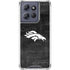 NFL Denver Broncos Black & White Moto G 5G (2025) Clear Case