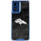 NFL Denver Broncos Black & White Moto G 5G (2024) Clear Case