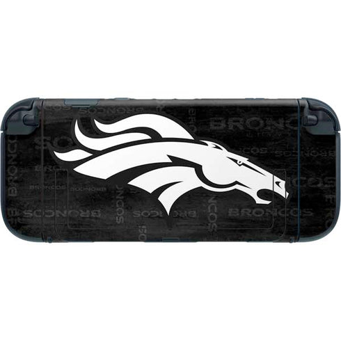 NFL Denver Broncos Black & White Nintendo Switch 2 (2025) with Joy-Con Skin