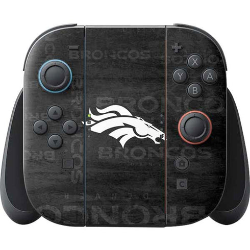 NFL Denver Broncos Black & White Nintendo Skins