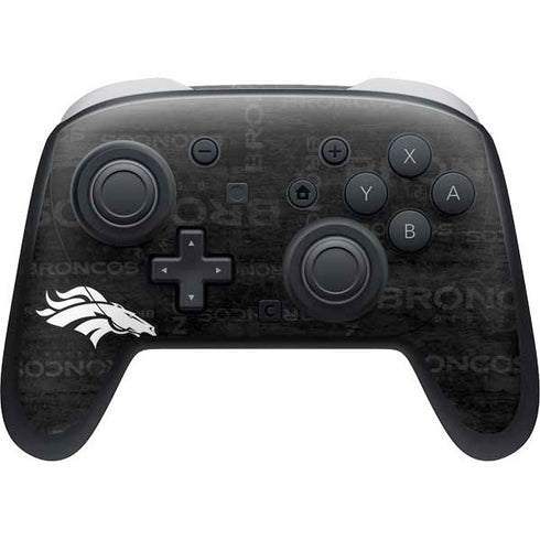NFL Denver Broncos Black & White Nintendo Skins