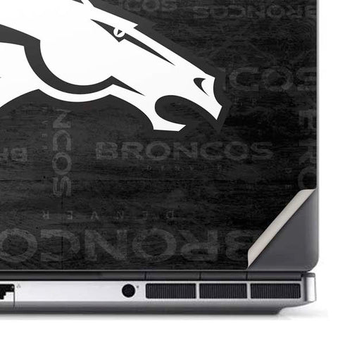 NFL Denver Broncos Black & White Dell Precision Skin