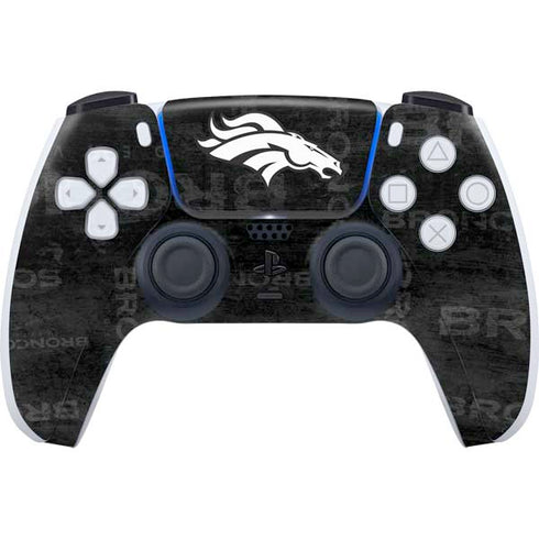 NFL Denver Broncos Black & White PlayStation PS5 Skins