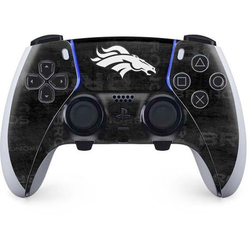 NFL Denver Broncos Black & White PlayStation PS5 Skins
