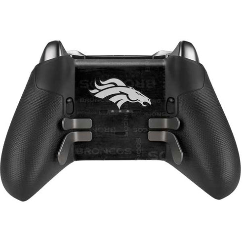 NFL Denver Broncos Black & White Xbox Elite Wireless Controller Series 2 Skin