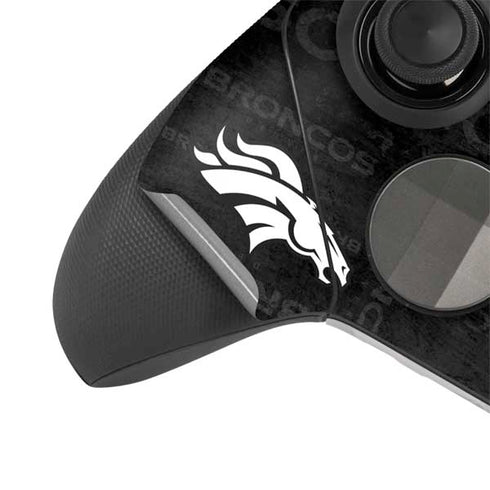 NFL Denver Broncos Black & White Xbox Elite Wireless Controller Series 2 Skin
