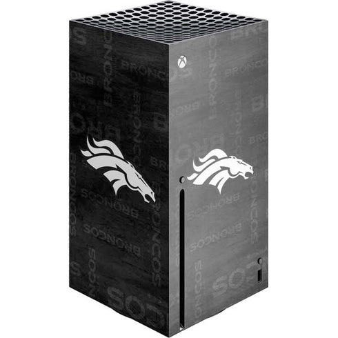 NFL Denver Broncos Black & White Xbox Series X Skins