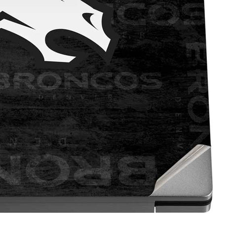 NFL Denver Broncos Black & White Dell XPS Skin