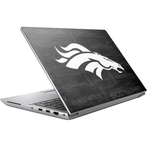 NFL Denver Broncos Black & White HP ZBook Fury 16 G10 Skin