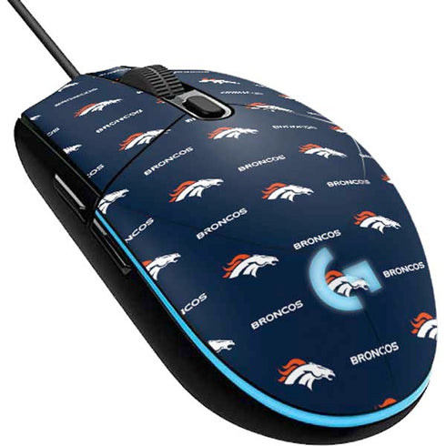 NFL Denver Broncos Blitz Series G203 Prodigy RGB Wired Gaming Mouse Skin