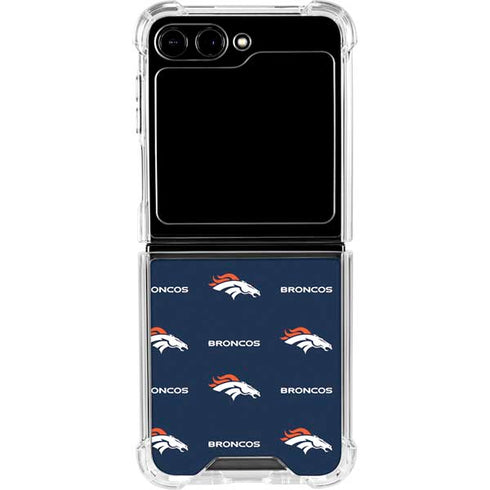 NFL Denver Broncos Blitz Series Galaxy Z Flip6 Clear Case