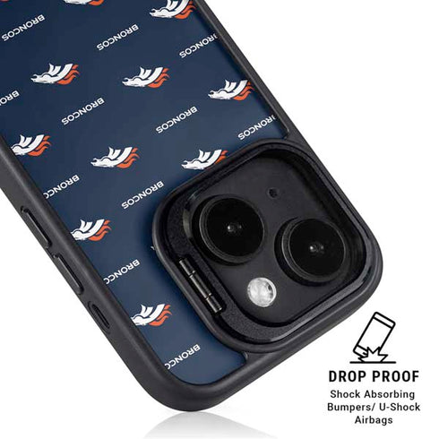NFL Denver Broncos Blitz Series iPhone 15 Kickstand Case