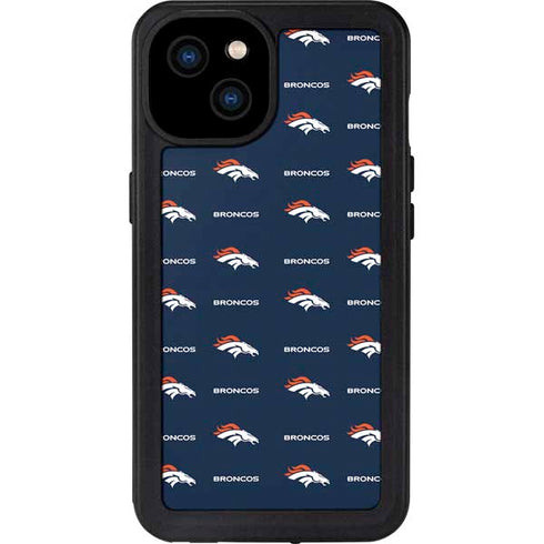 NFL Denver Broncos Blitz Series iPhone 15 Plus Waterproof Case