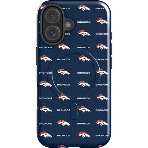 NFL Denver Broncos Blitz Series iPhone 16 Magsafe Impact Case