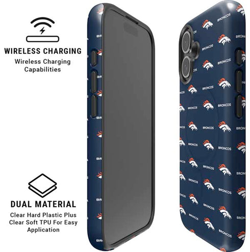 NFL Denver Broncos Blitz Series iPhone 16 Magsafe Impact Case