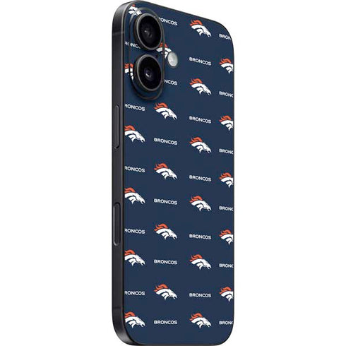 NFL Denver Broncos Blitz Series iPhone 16 Plus Skin