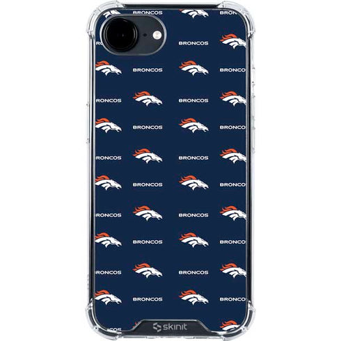NFL Denver Broncos Blitz Series iPhone 16e Clear Case