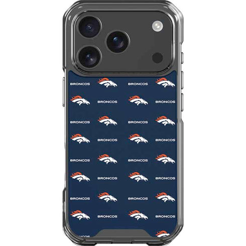NFL Denver Broncos Blitz Series iPhone 18 Pro Clear Case
