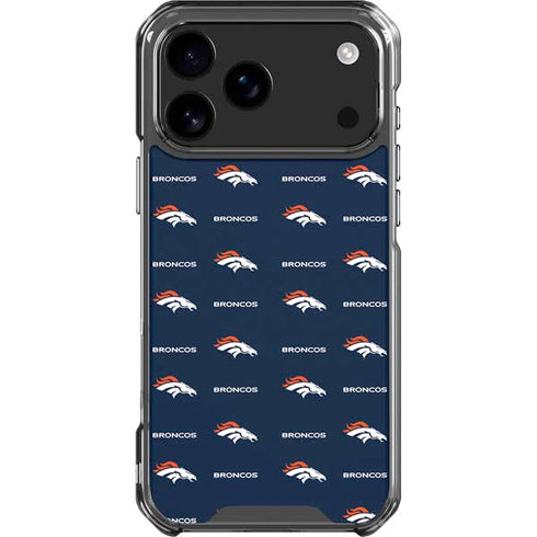 NFL Denver Broncos Blitz Series iPhone 18 Pro Max Clear Case