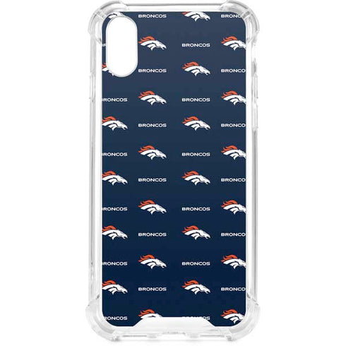 NFL Denver Broncos Blitz Series iPhone XS Clear Case