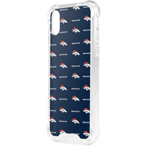 NFL Denver Broncos Blitz Series iPhone XS Clear Case