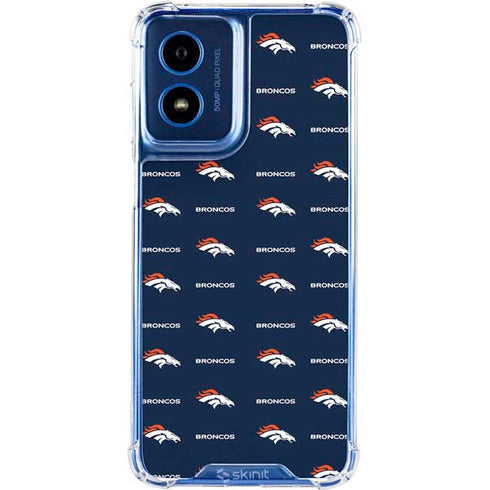NFL Denver Broncos Blitz Series Moto G 5G (2024) Clear Case