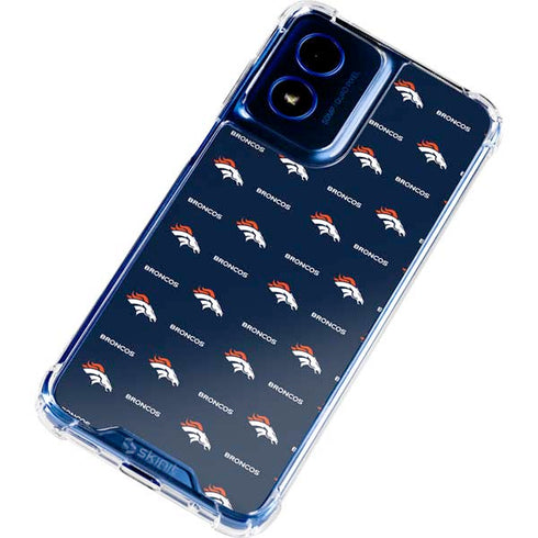 NFL Denver Broncos Blitz Series Moto G 5G (2024) Clear Case