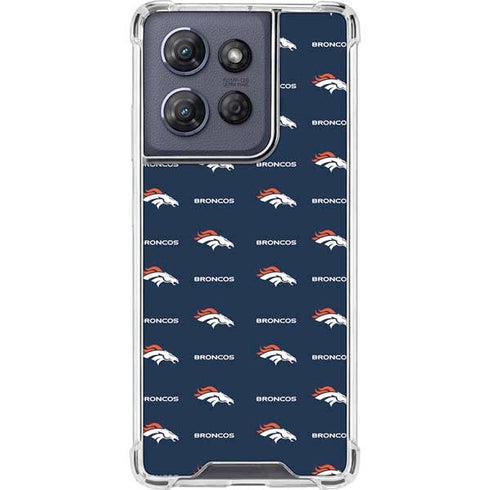 NFL Denver Broncos Blitz Series Moto G Play 5G (2025) Clear Case