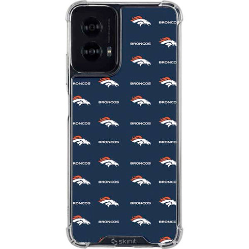 NFL Denver Broncos Blitz Series Moto G Power 5G (2024) Clear Case