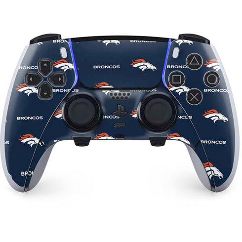 NFL Denver Broncos Blitz Series PS5 DualSense Edge Pro Controller Skin