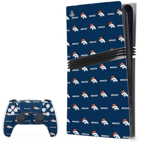 NFL Denver Broncos Blitz Series PS5 Pro Bundle Skin
