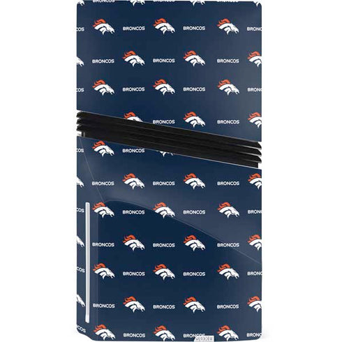 NFL Denver Broncos Blitz Series PS5 Pro Disk Console Skin