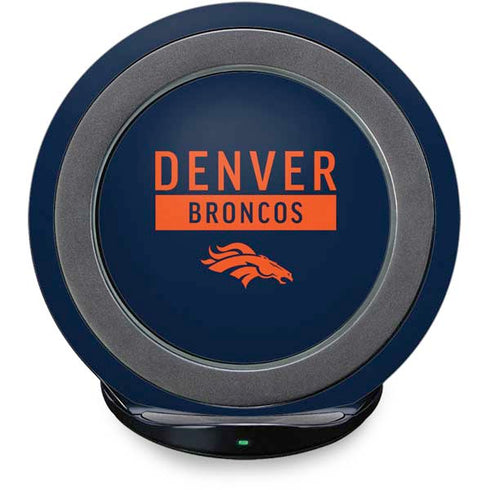 NFL Denver Broncos Blue Performance Series Fast Charge Wireless Charging Stand Skin