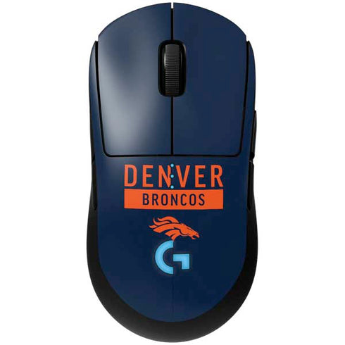 NFL Denver Broncos Blue Performance Series G Pro Wireless Gaming Mouse Skin
