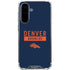 NFL Denver Broncos Blue Performance Series Galaxy A36 5G Clear Case
