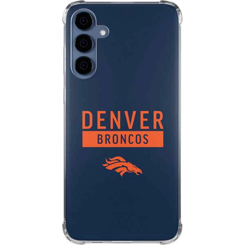 NFL Denver Broncos Blue Performance Series Galaxy A55 5G Clear Case