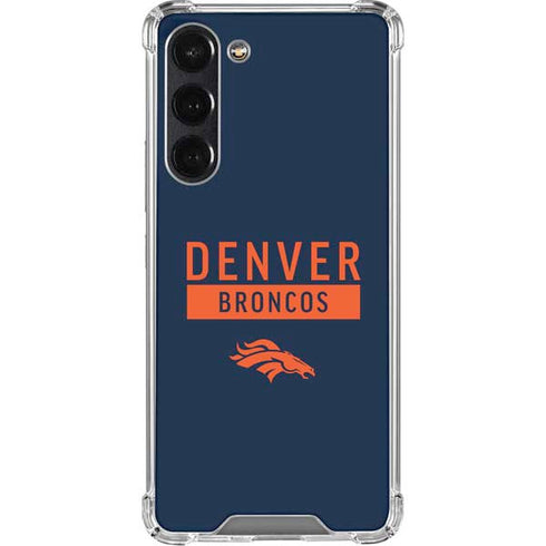 NFL Denver Broncos Blue Performance Series Galaxy S24 FE Clear Case